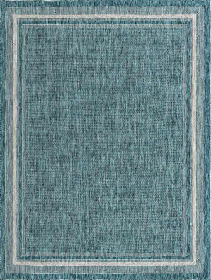 10' x 13' Easy-Clean Border Indoor / Outdoor Rug