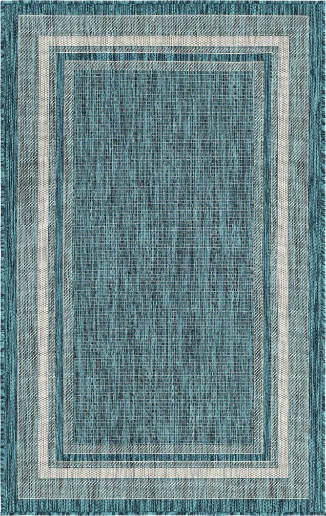 3' x 5' 3 Easy-Clean Border Indoor / Outdoor Rug