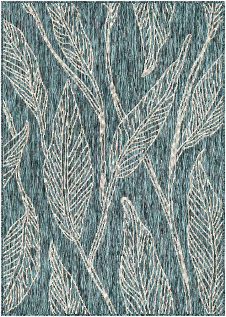 4' x 6' Easy-Clean Botanical Indoor / Outdoor Rug