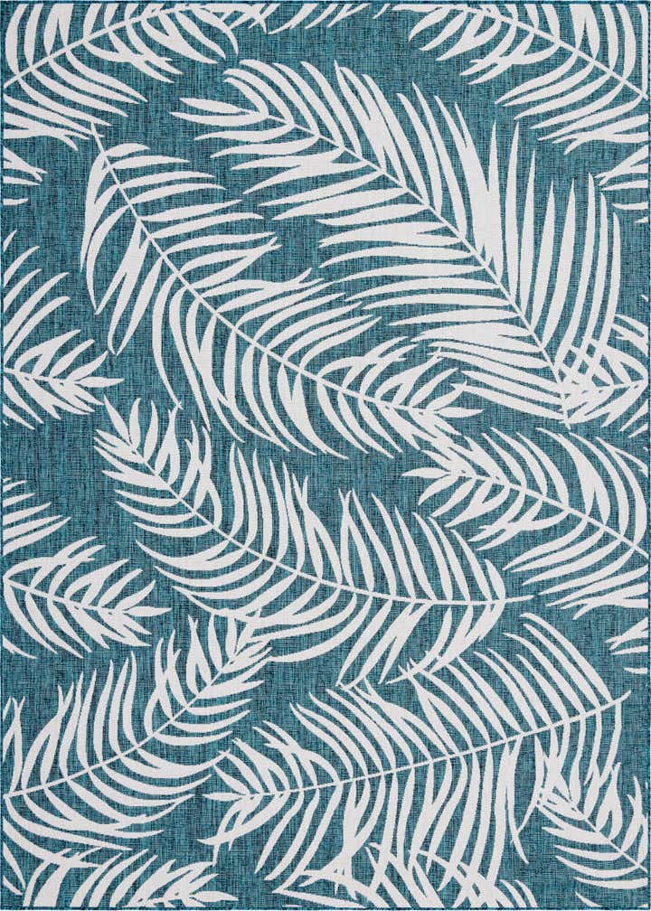 9' x 12' Easy-Clean Botanical Indoor / Outdoor Rug