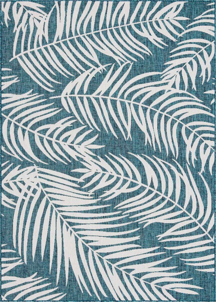 7' x 10' Easy-Clean Botanical Indoor / Outdoor Rug