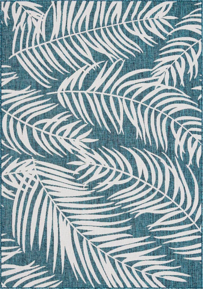 Detail image of 7' x 10' Easy-Clean Botanical Indoor / Outdoor Rug