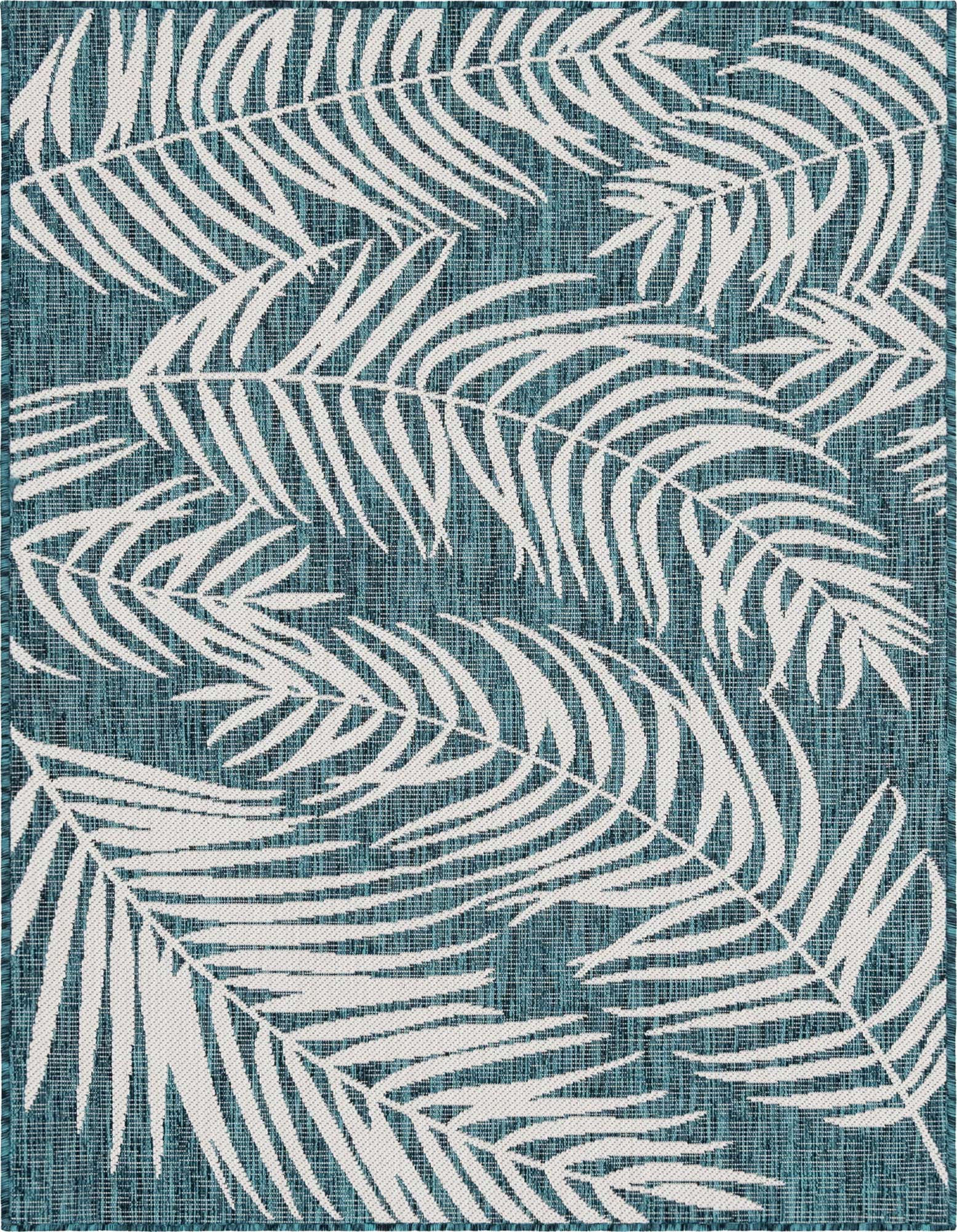 4' x 6' Easy-Clean Botanical Indoor / Outdoor Rug