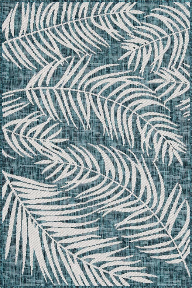 Detail image of 4' x 6' Easy-Clean Botanical Indoor / Outdoor Rug
