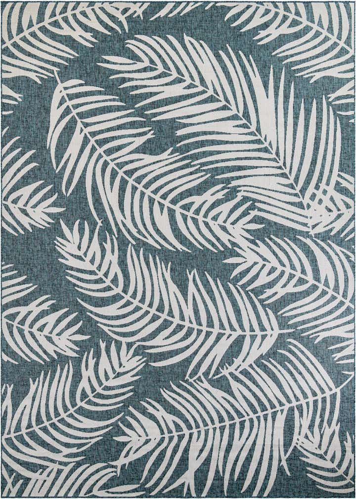 10' x 13' Easy-Clean Botanical Indoor / Outdoor Rug