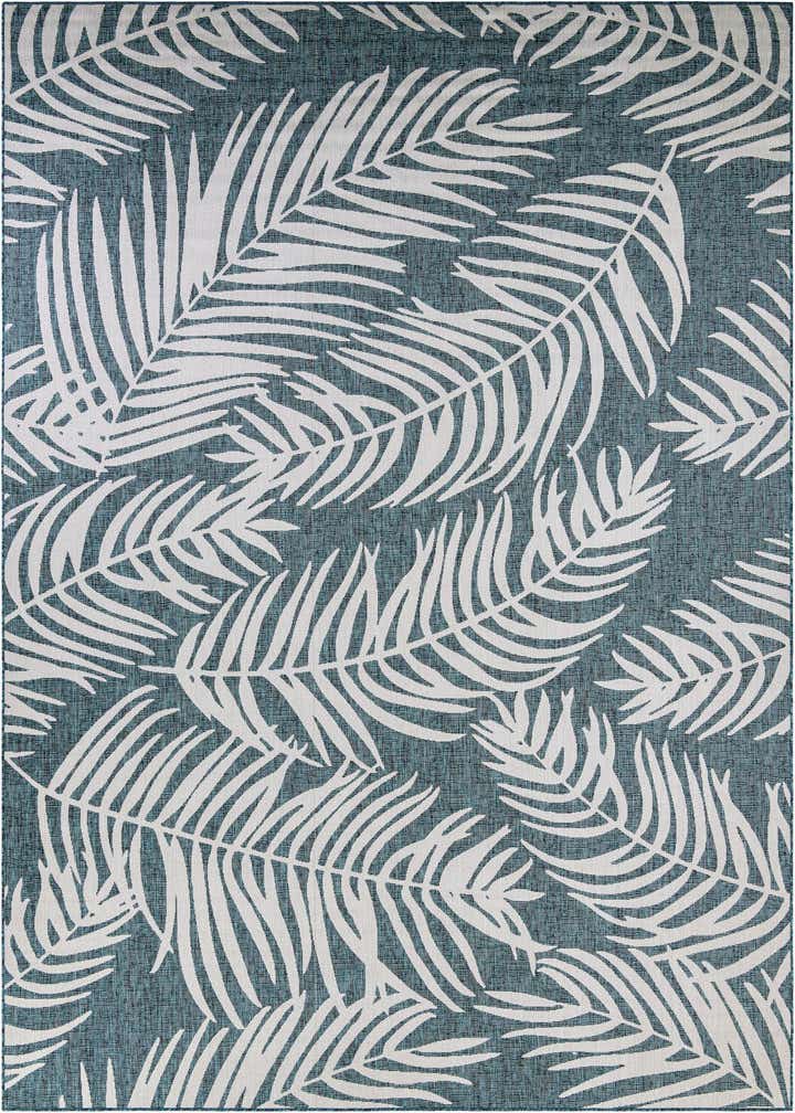 10' x 14' Easy-Clean Botanical Indoor / Outdoor Rug