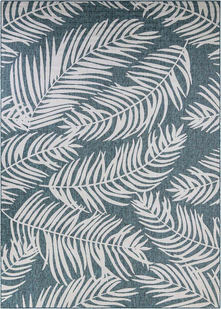 10' x 14' Easy-Clean Botanical Indoor / Outdoor Rug