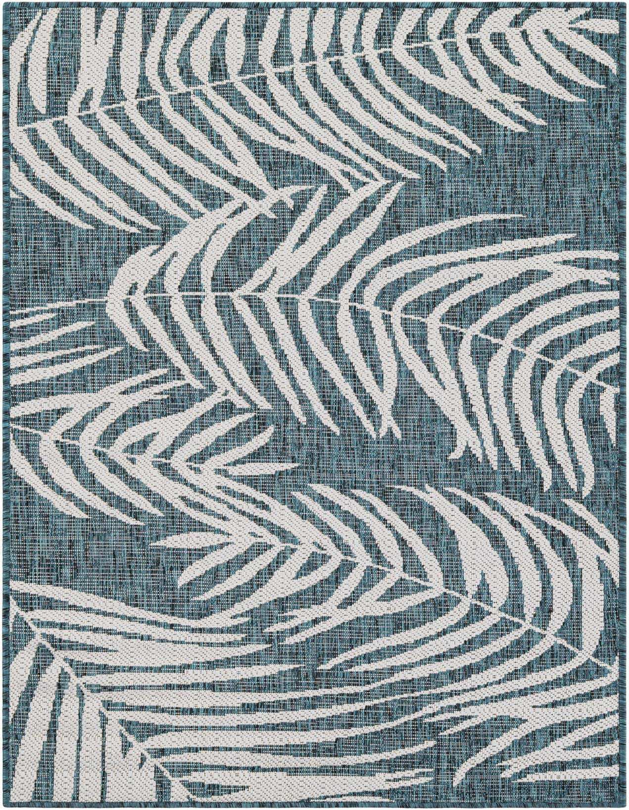 3' x 5' 3 Easy-Clean Botanical Indoor / Outdoor Rug