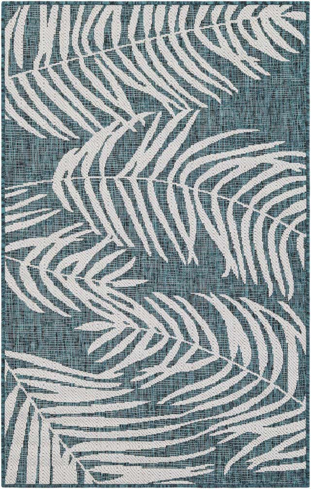 3' x 5' 3 Easy-Clean Botanical Indoor / Outdoor Rug