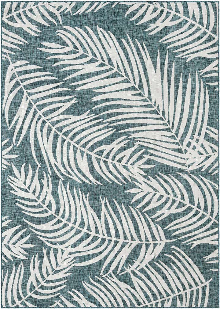 7' 10 x 10' Easy-Clean Botanical Indoor / Outdoor Rug