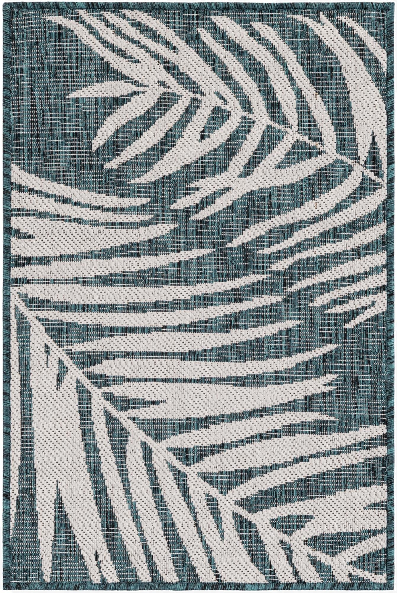 2' x 3'  Washable Botanical Indoor / Outdoor Rug