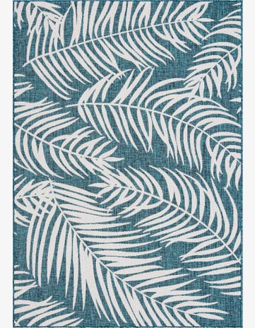 7' x 10' Easy-Clean Botanical Indoor / Outdoor Rug