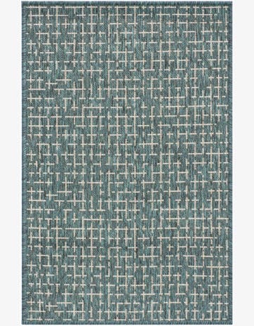 2' x 3' Easy-Clean Checkered Indoor / Outdoor Rug
