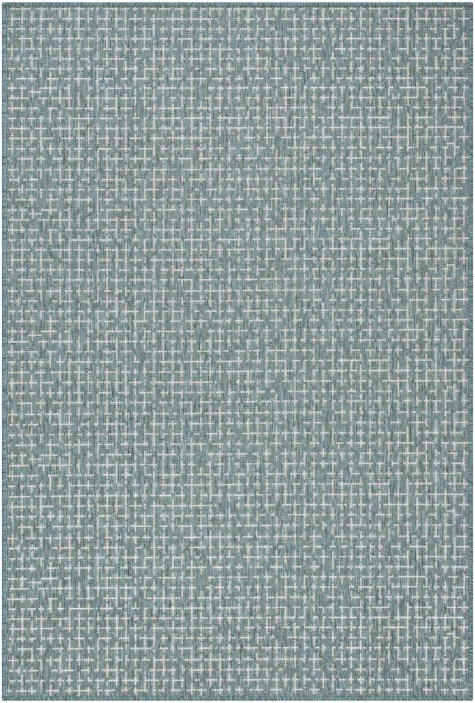 4' x 6' Easy-Clean Checkered Indoor / Outdoor Rug