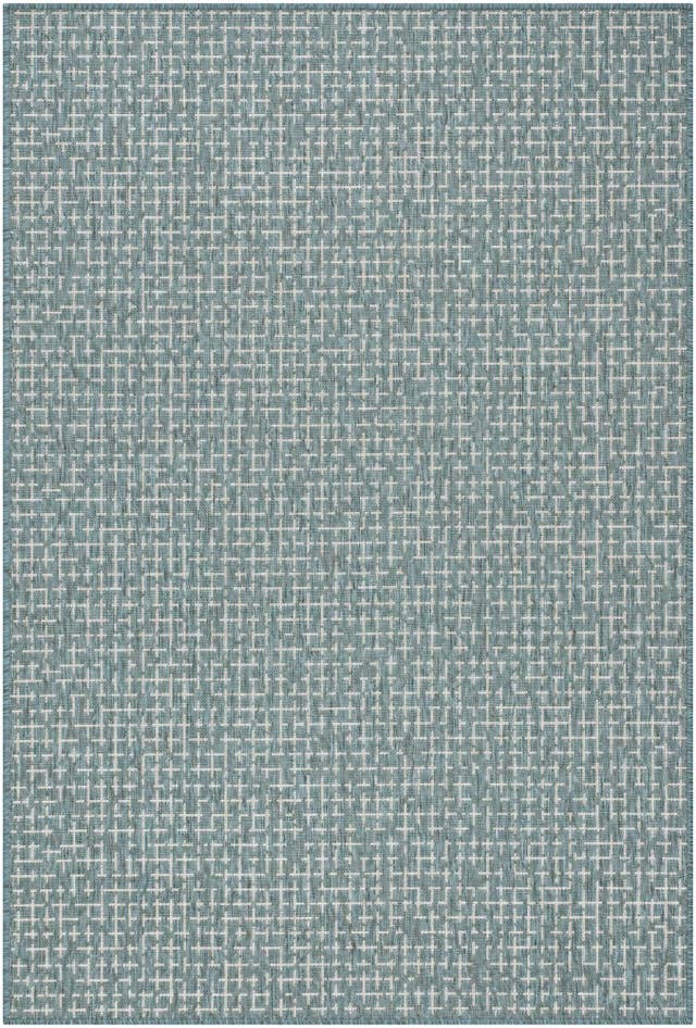 Detail image of 4' x 6' Easy-Clean Checkered Indoor / Outdoor Rug