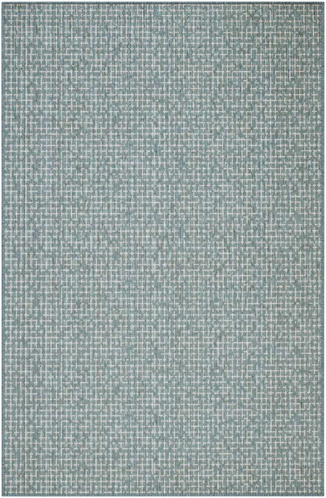 5' 3 x 8' Easy-Clean Checkered Indoor / Outdoor Rug