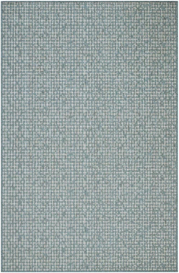 Detail image of 5' 3 x 8' Easy-Clean Checkered Indoor / Outdoor Rug