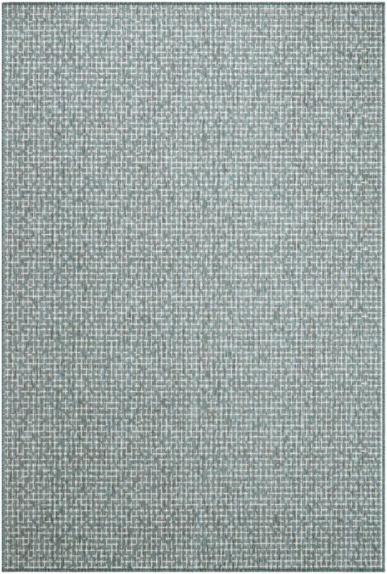 6' x 9' Easy-Clean Checkered Indoor / Outdoor Rug