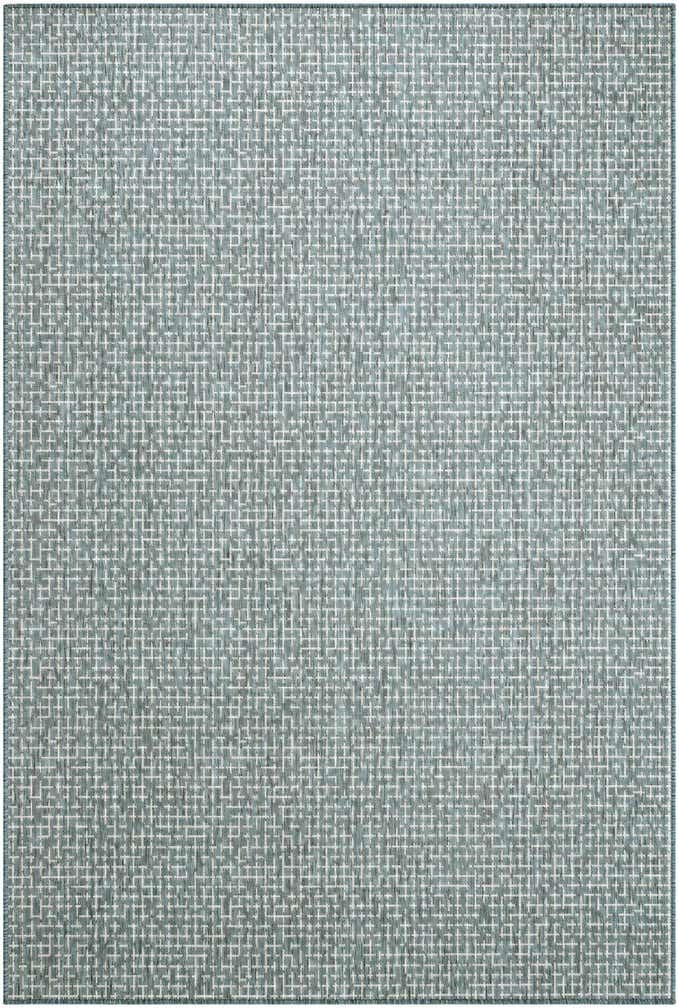 6' x 9' Easy-Clean Checkered Indoor / Outdoor Rug