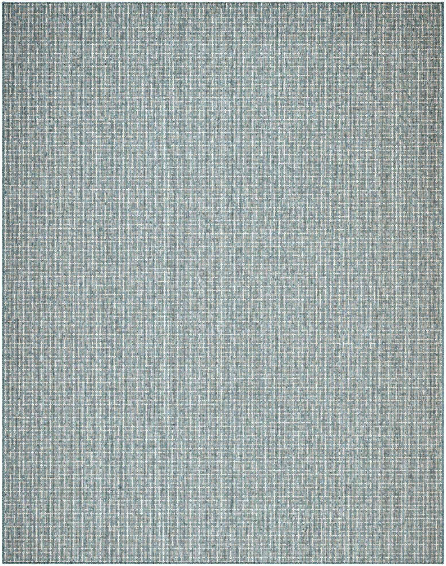 7' 10 x 10' Easy-Clean Checkered Indoor / Outdoor Rug