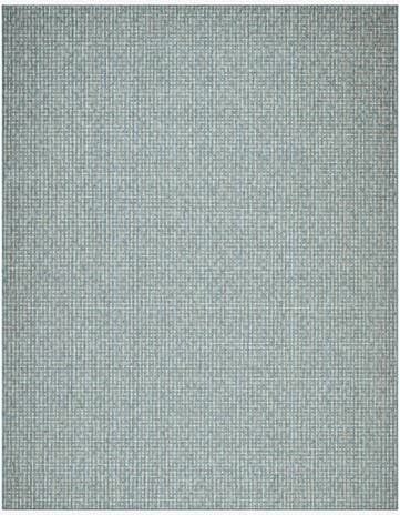 Teal Easy-Clean Checkered Indoor / Outdoor Rug