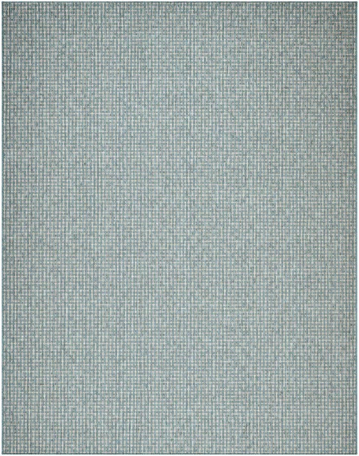 Detail image of 7' 10 x 10' Easy-Clean Checkered Indoor / Outdoor Rug