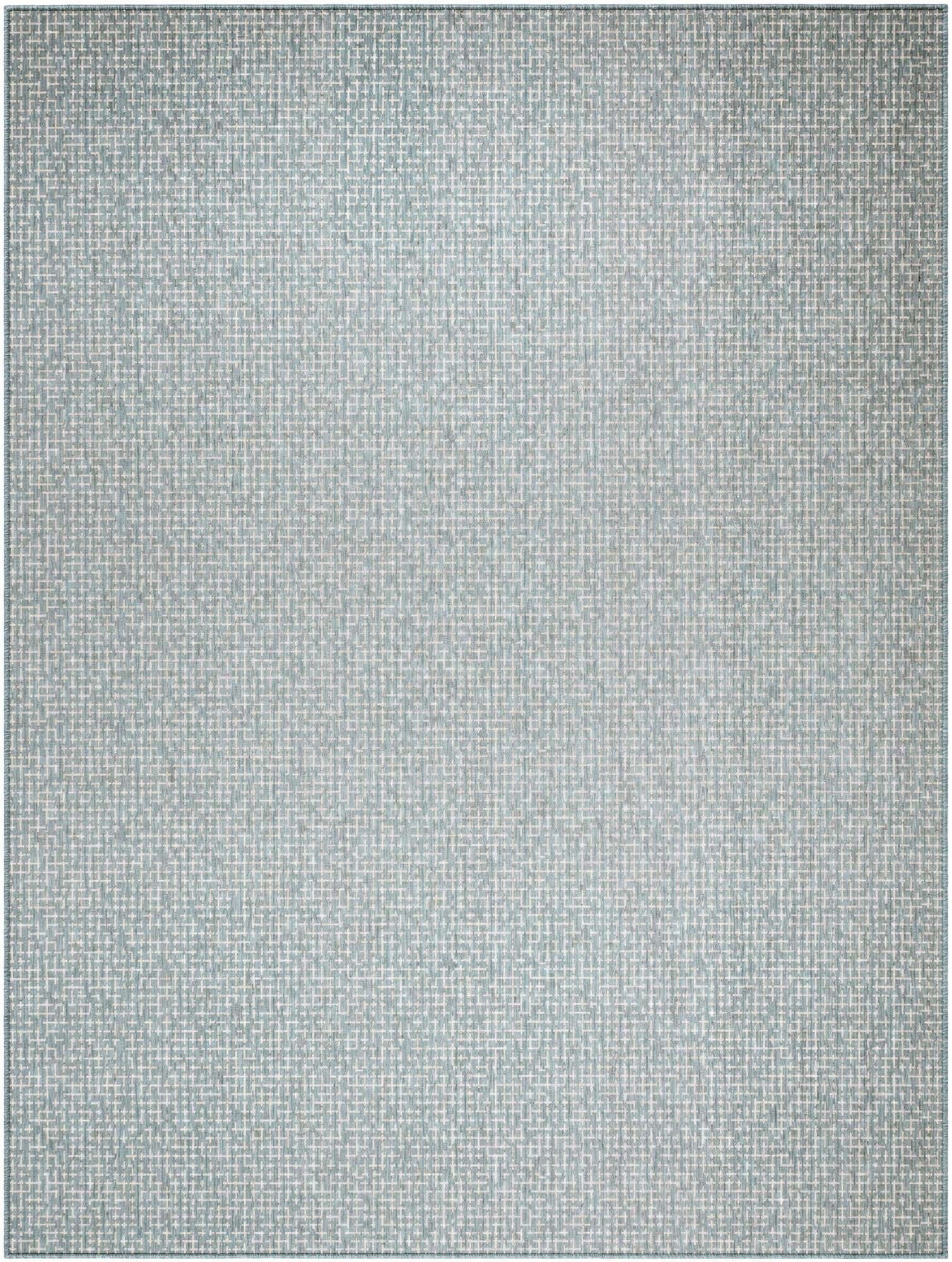 9' x 12' Easy-Clean Checkered Indoor / Outdoor Rug