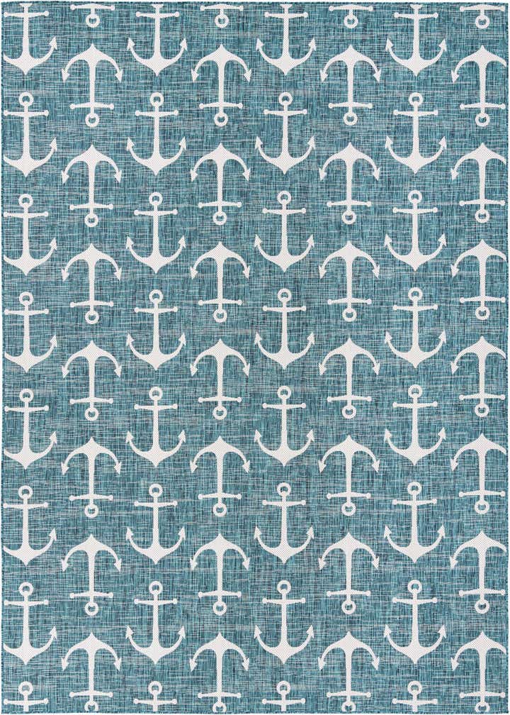 10' x 14' Easy-Clean Coastal Indoor / Outdoor Rug