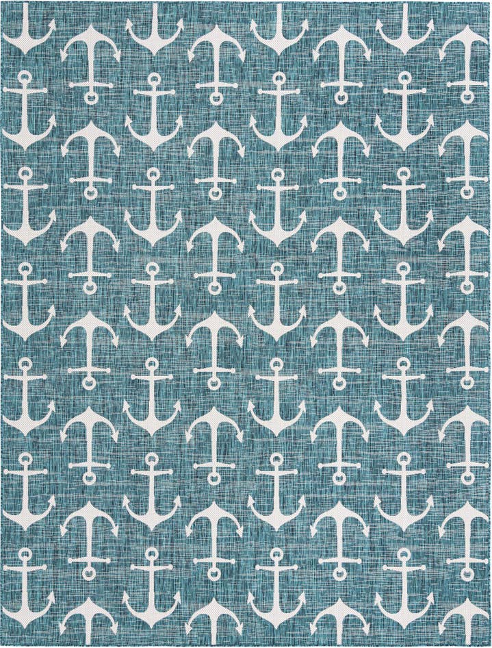Detail image of 10' x 13' Easy-Clean Coastal Indoor / Outdoor Rug