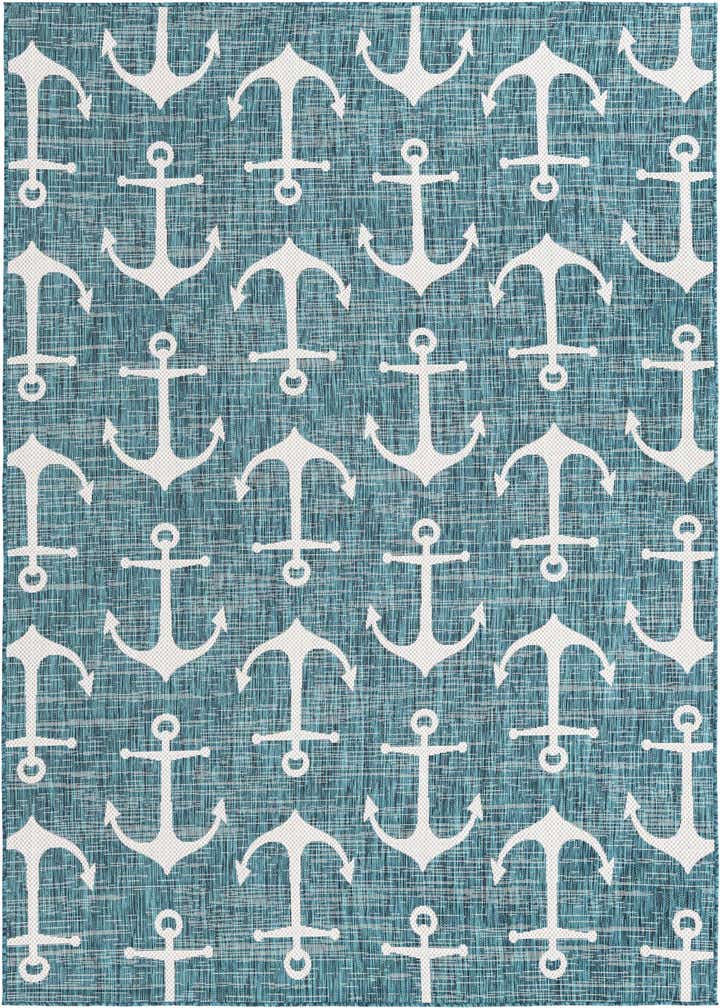 7' x 10' Easy-Clean Coastal Indoor / Outdoor Rug