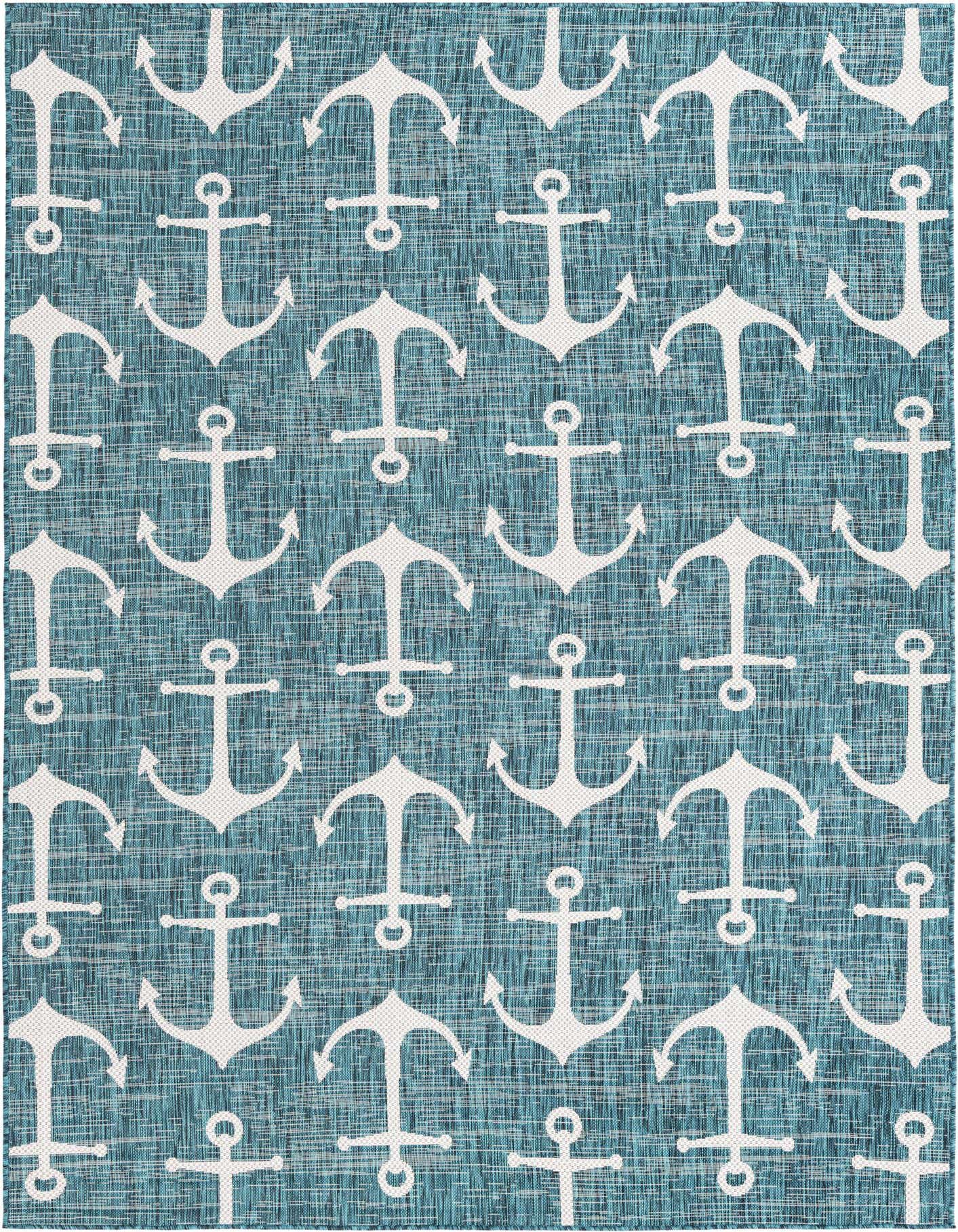 7' x 10' Easy-Clean Coastal Indoor / Outdoor Rug