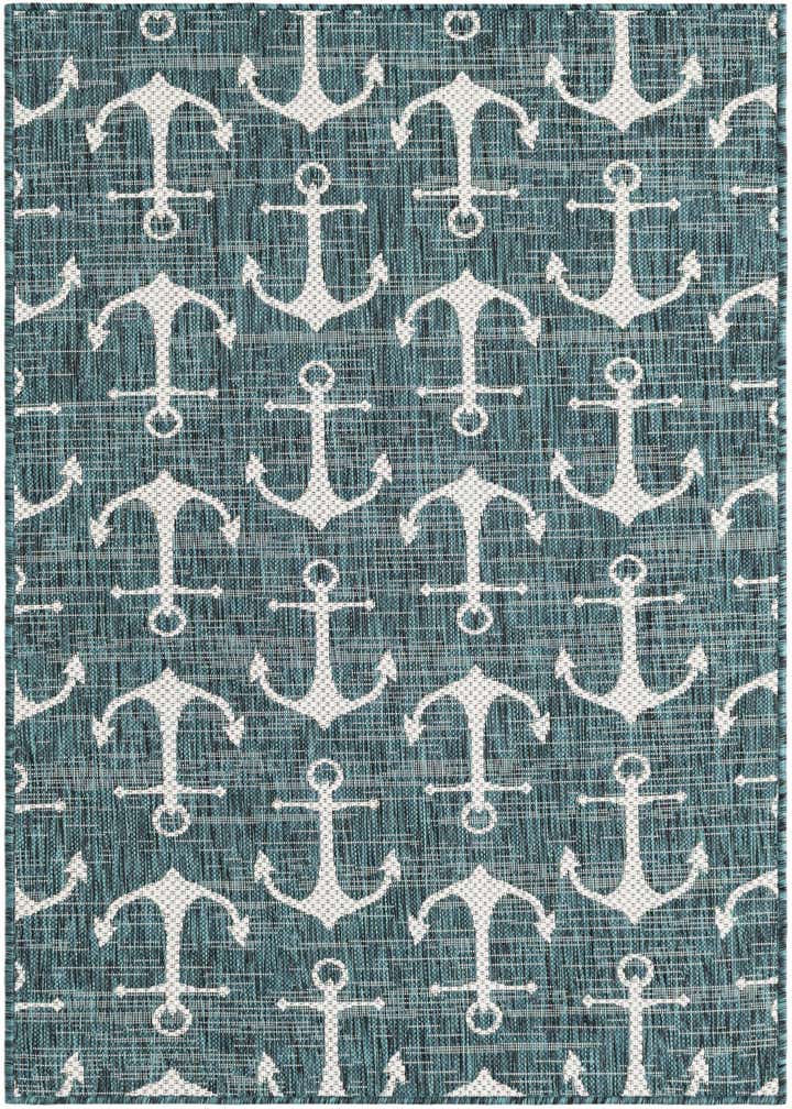 3' x 5' 3 Easy-Clean Coastal Indoor / Outdoor Rug