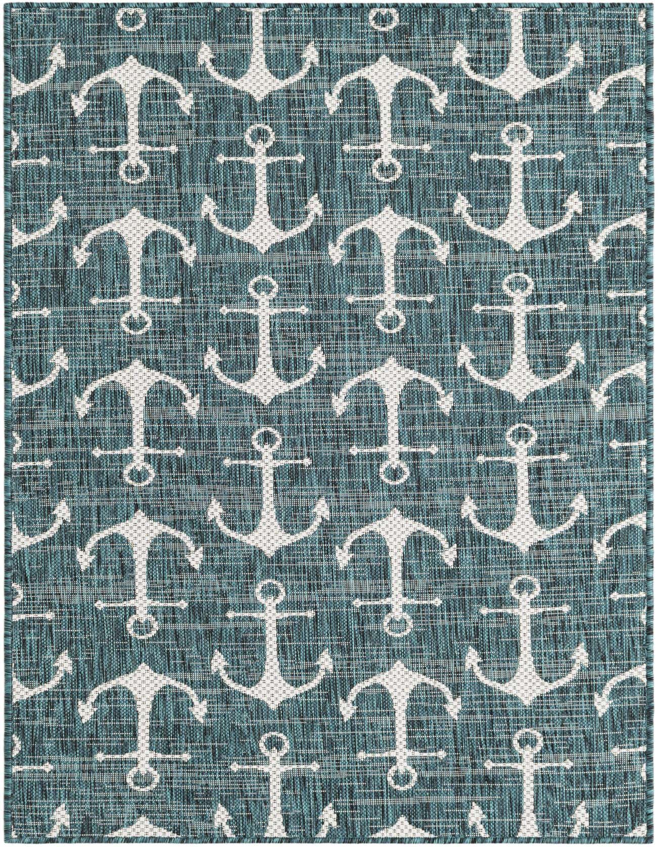 3' x 5' 3 Easy-Clean Coastal Indoor / Outdoor Rug