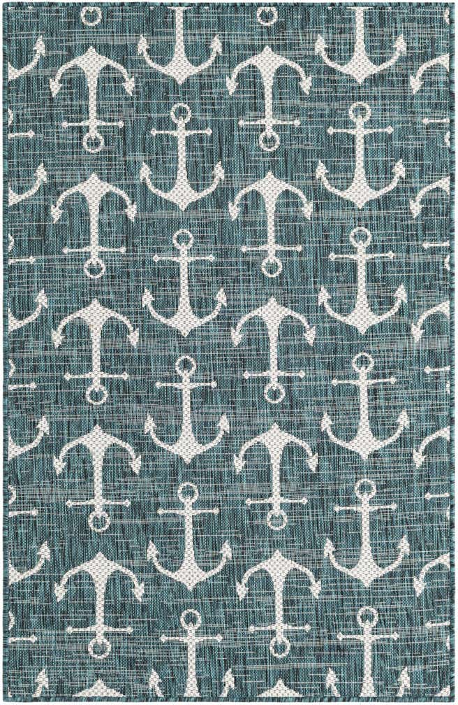 3' x 5' 3 Easy-Clean Coastal Indoor / Outdoor Rug