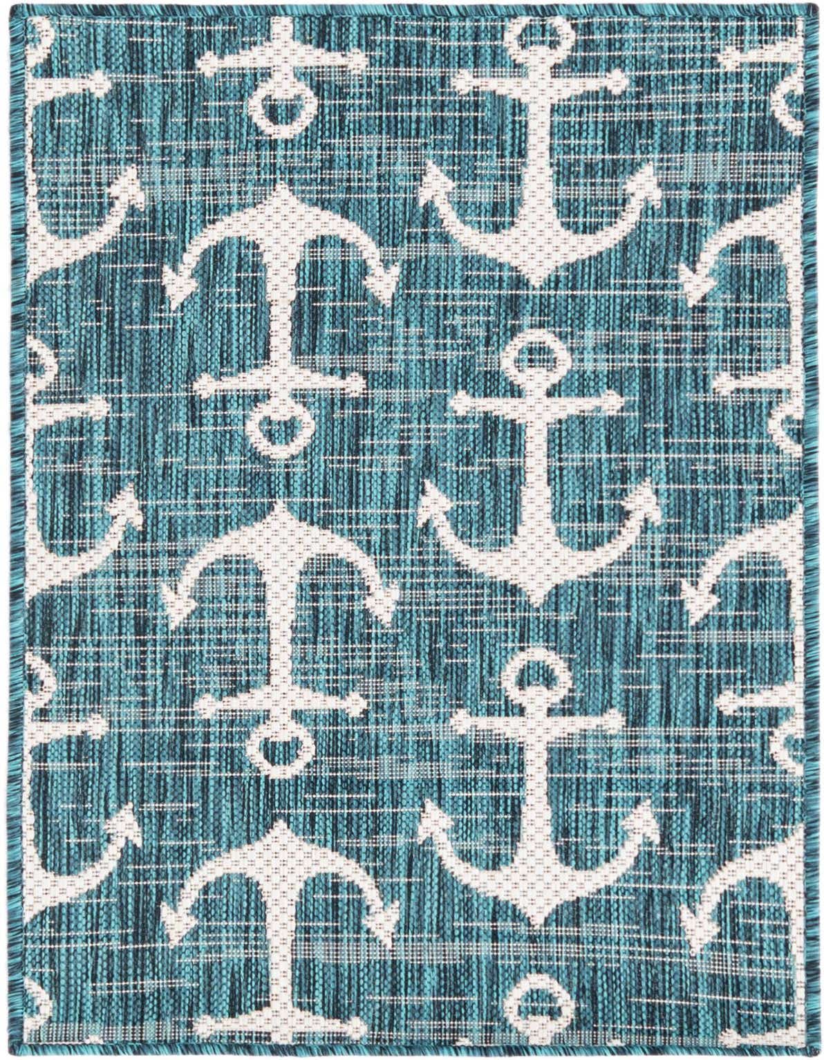2' x 3' Easy-Clean Coastal Indoor / Outdoor Rug