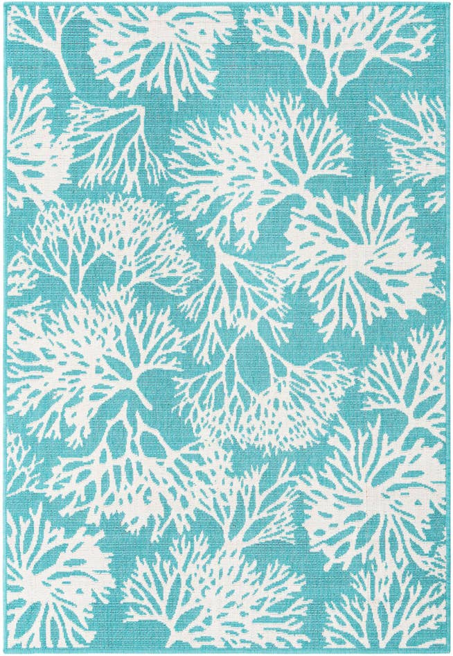 Detail image of 4' x 6' Easy-Clean Coastal Indoor / Outdoor Rug