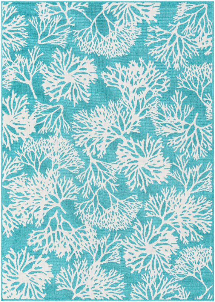5' 3 x 8' Easy-Clean Coastal Indoor / Outdoor Rug