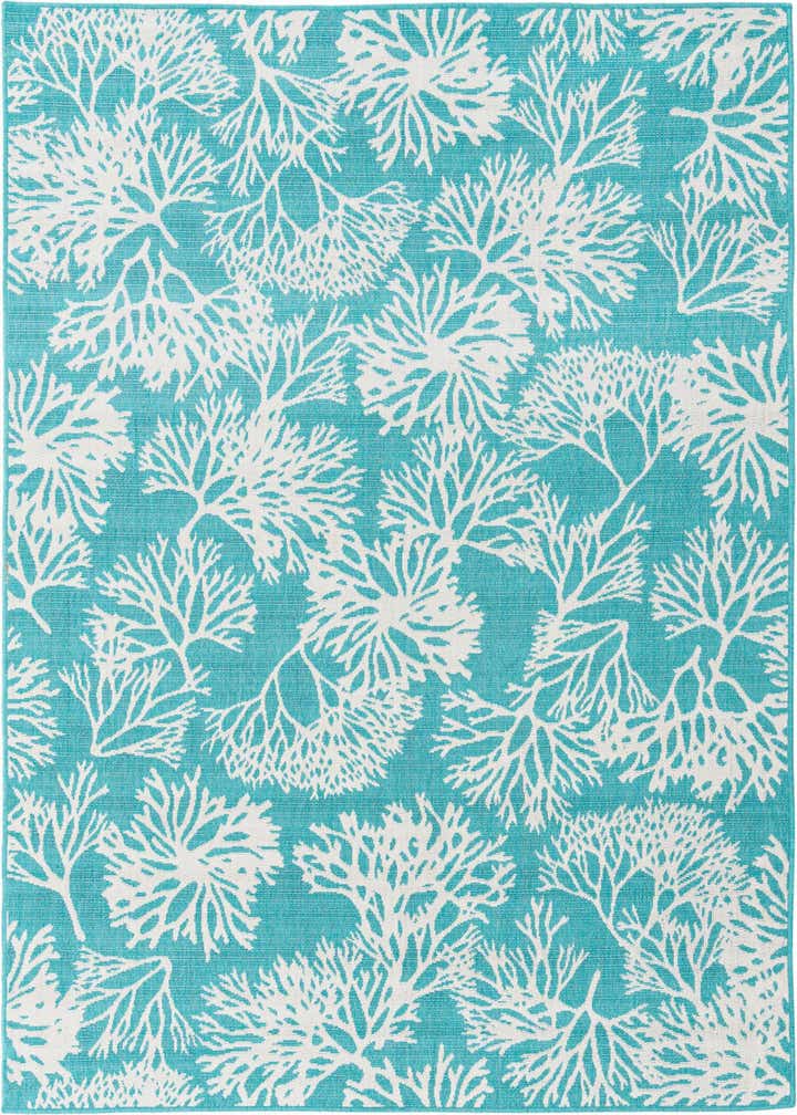 6' x 9' Easy-Clean Coastal Indoor / Outdoor Rug