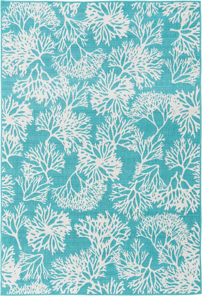 6' x 9' Easy-Clean Coastal Indoor / Outdoor Rug