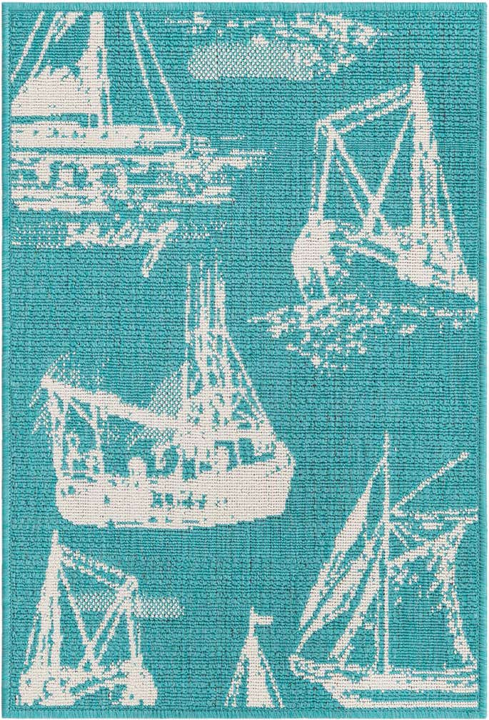 2' x 3' Easy-Clean Coastal Indoor / Outdoor Rug