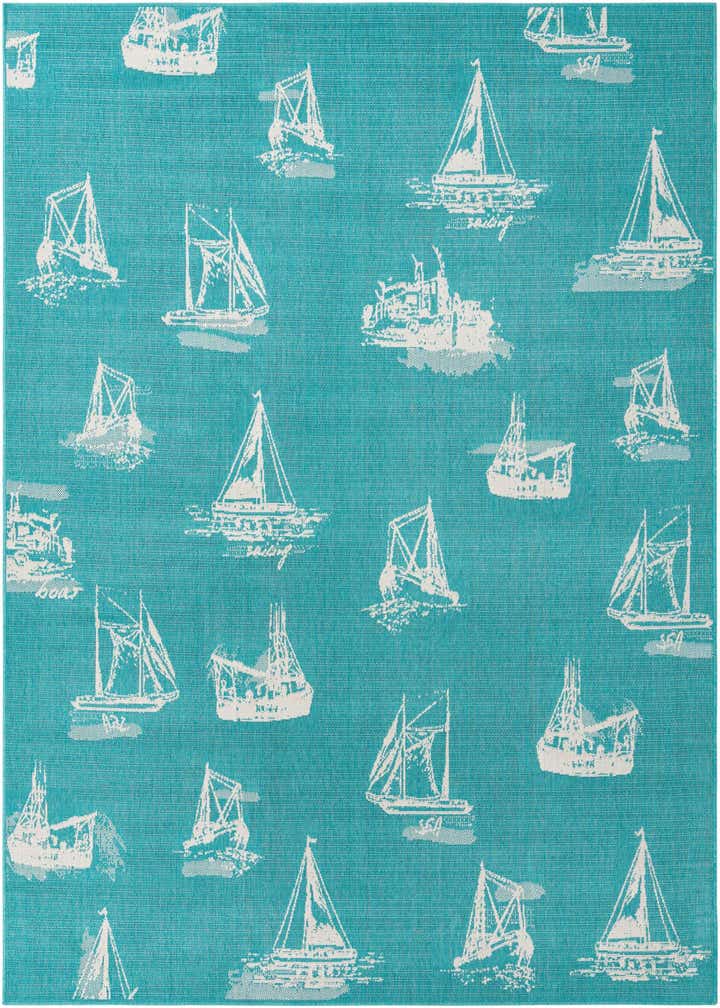 7' 10 x 10' Easy-Clean Coastal Indoor / Outdoor Rug