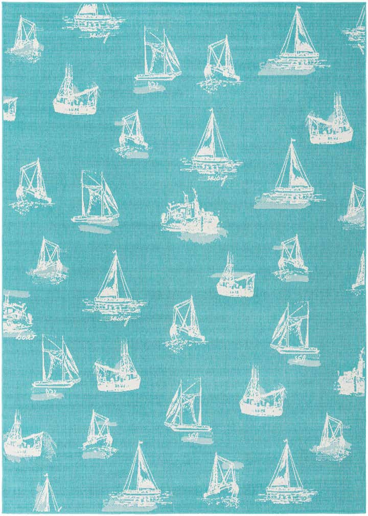9' x 12' Easy-Clean Coastal Indoor / Outdoor Rug