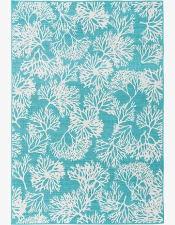 6' x 9' Easy-Clean Coastal Indoor / Outdoor Rug