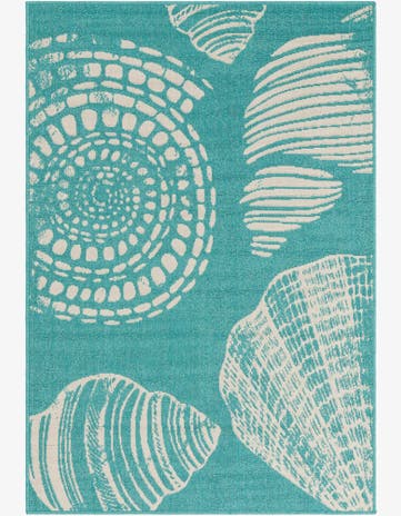 4' x 6' Easy-Clean Coastal Indoor / Outdoor Rug