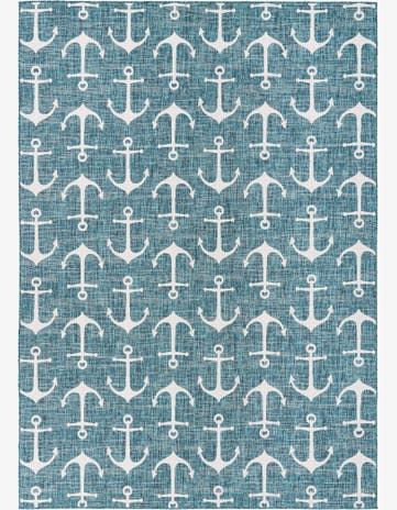 10' x 14' Easy-Clean Coastal Indoor / Outdoor Rug