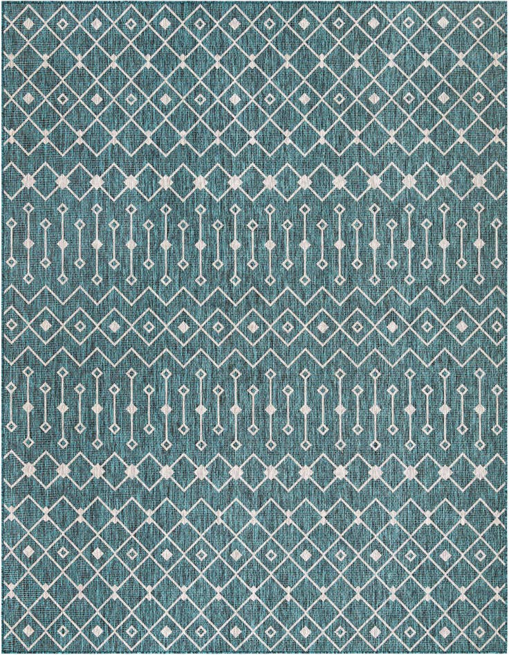 Detail image of 9' x 12' Easy-Clean Lattice Indoor / Outdoor Rug