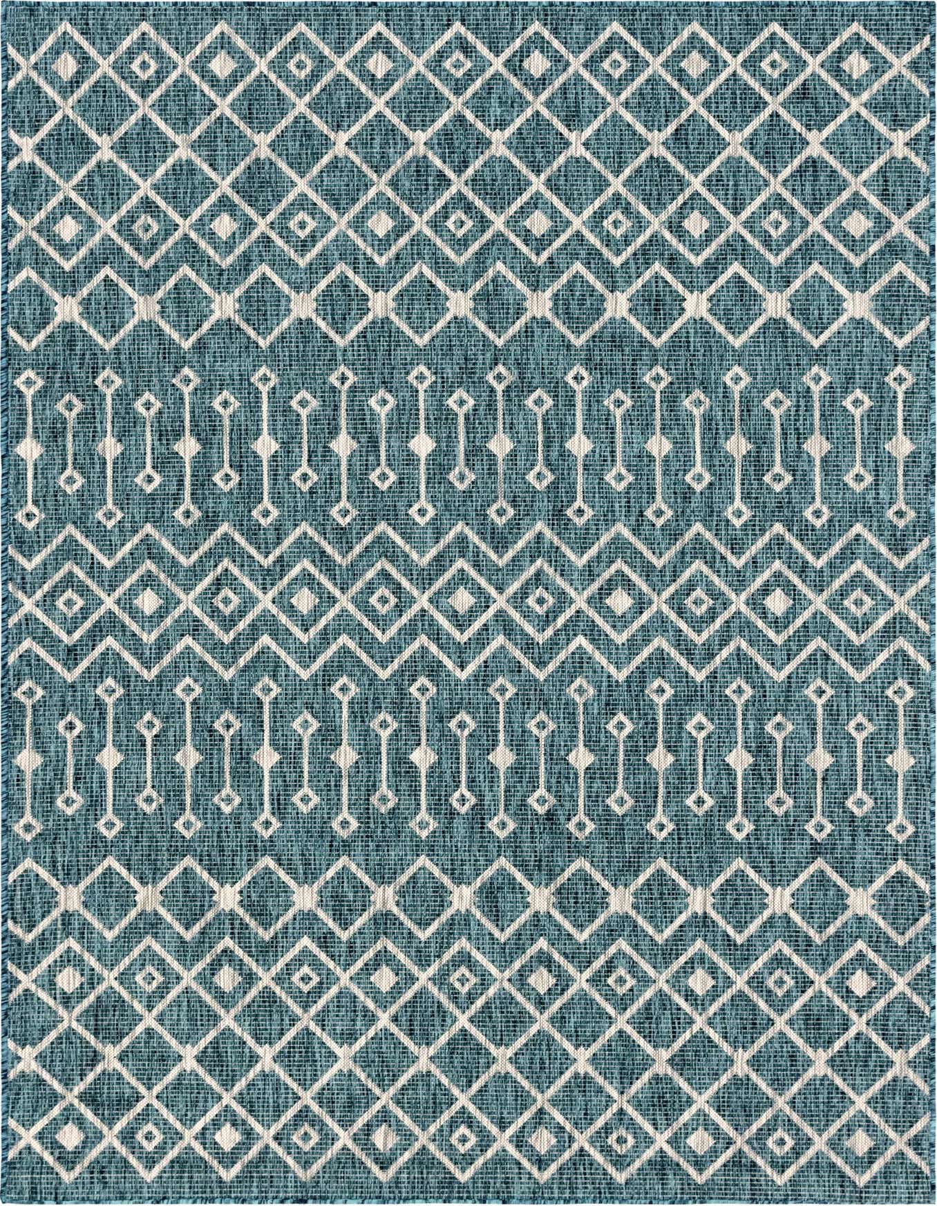 6' x 9' Easy-Clean Lattice Indoor / Outdoor Rug