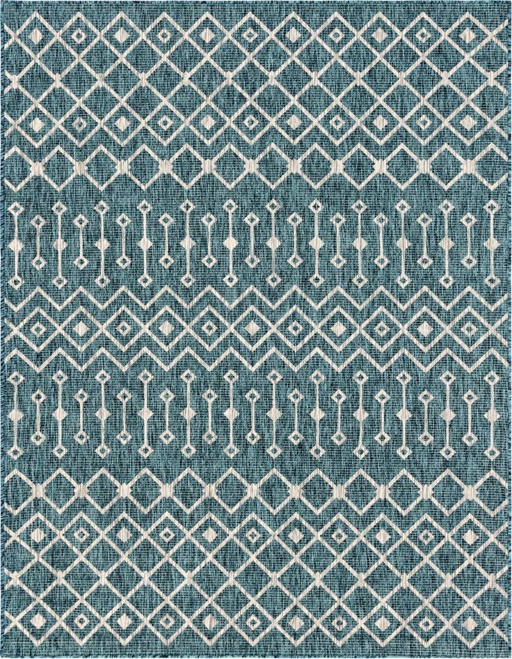 Detail image of 6' x 9' Easy-Clean Lattice Indoor / Outdoor Rug