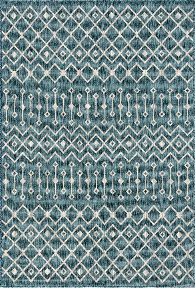 6' x 9' Easy-Clean Lattice Indoor / Outdoor Rug