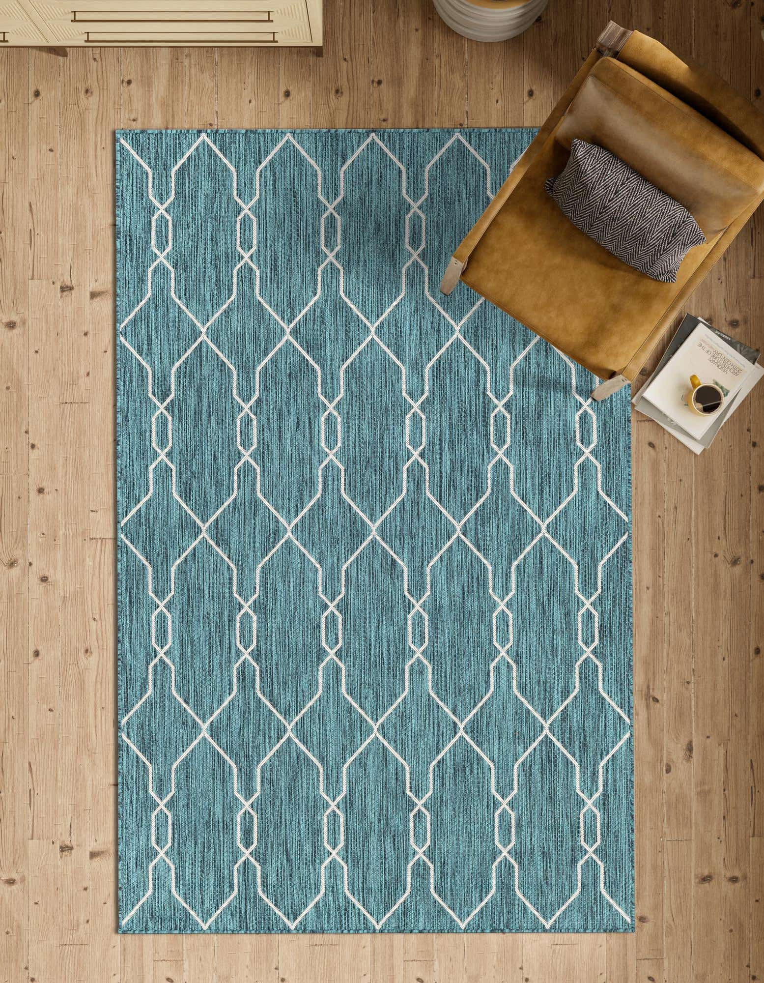 Detail image of 125cm x 185cm Lattice Indoor / Outdoor Alfombra